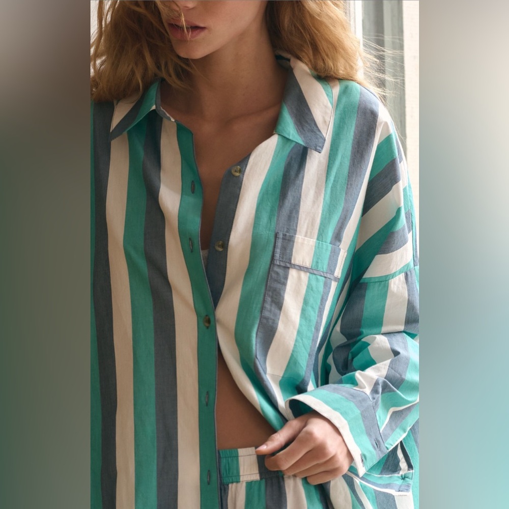✨ Anthropologie Oversized Pajama Shirt